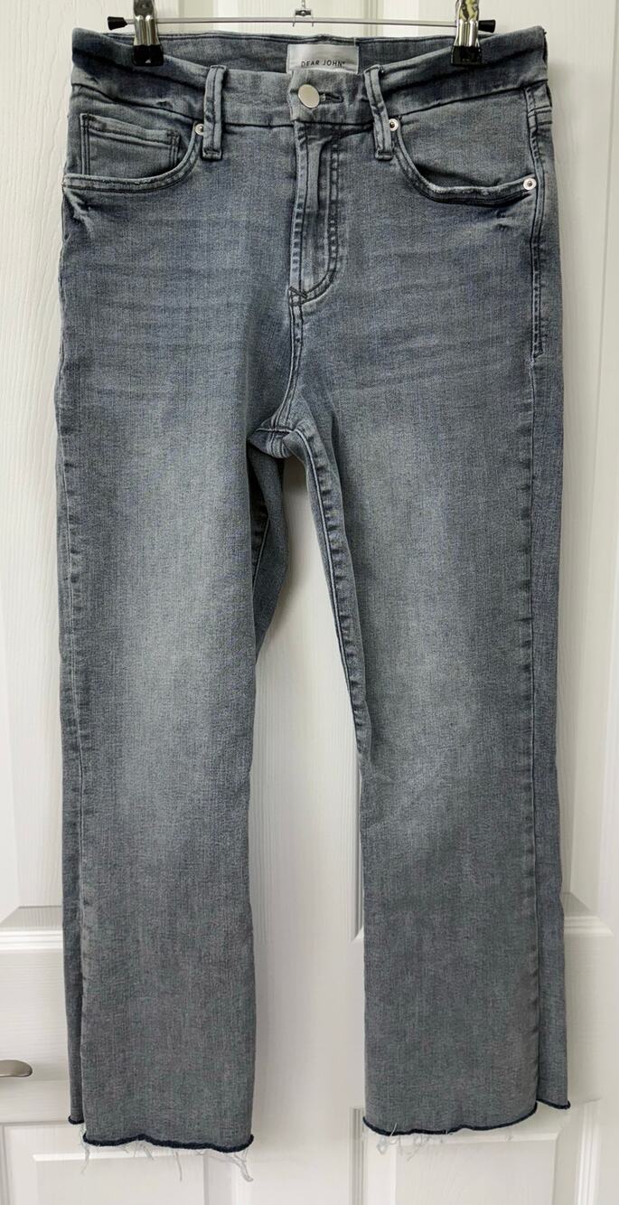 Dear John Light Gray Wide Leg Jeans